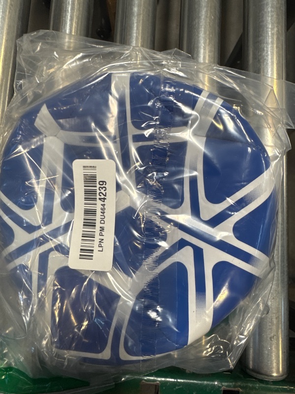 Photo 1 of adidas Unisex Starlancer Club Soocer Ball, Blue/White, 4