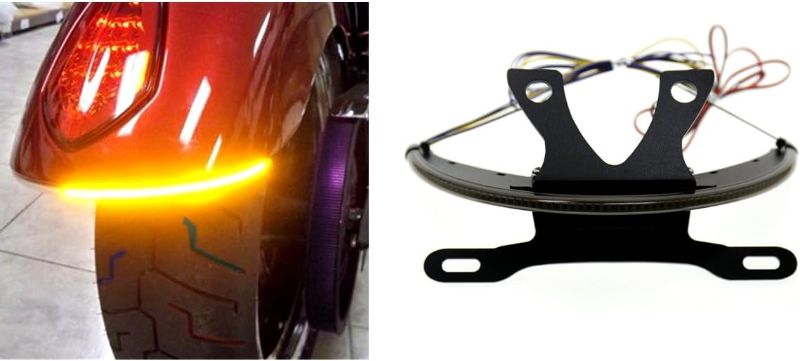 Photo 1 of Rudyness LED Fender Turn Signal Kit Smoked Lens&Tag Light&Bracket For Victory 2003-2017