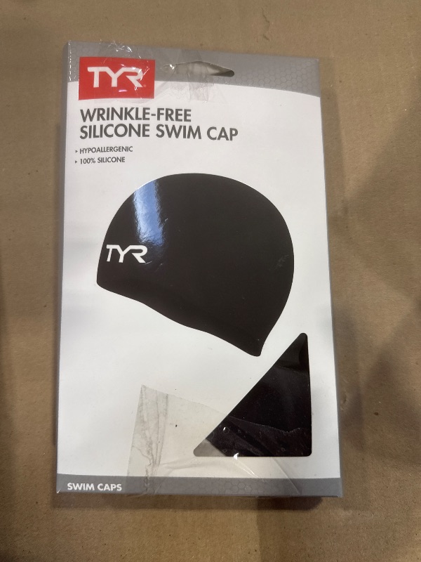 Photo 1 of TYR Wrinkle Free Silicone Cap, Black