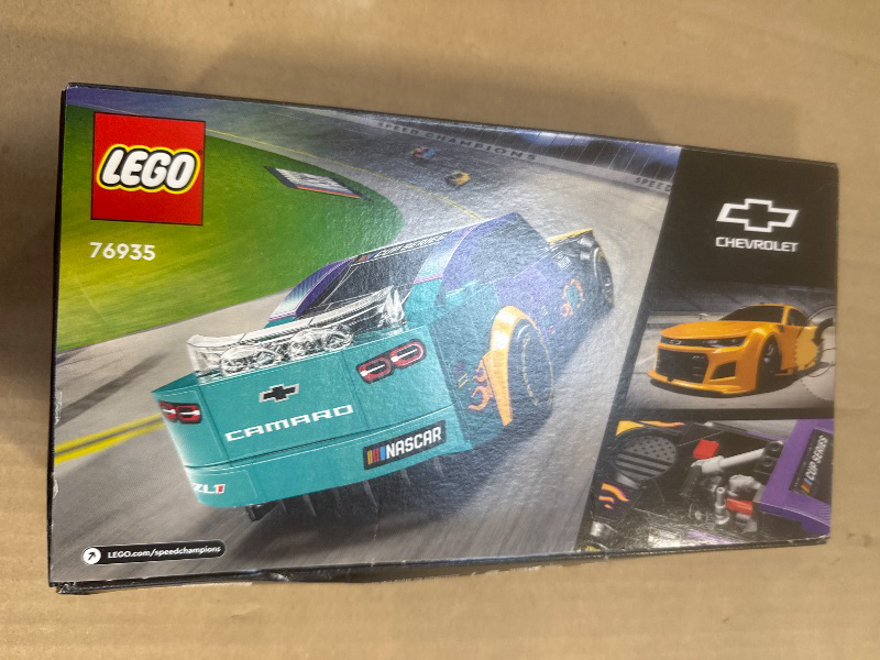 Photo 1 of LEGO Speed Champions NASCAR Next Gen Chevrolet Camaro ZL1, Model Racecar Building Set, NASCAR Collectible Racing Toy for Kids Ages 9 and Up, 76935