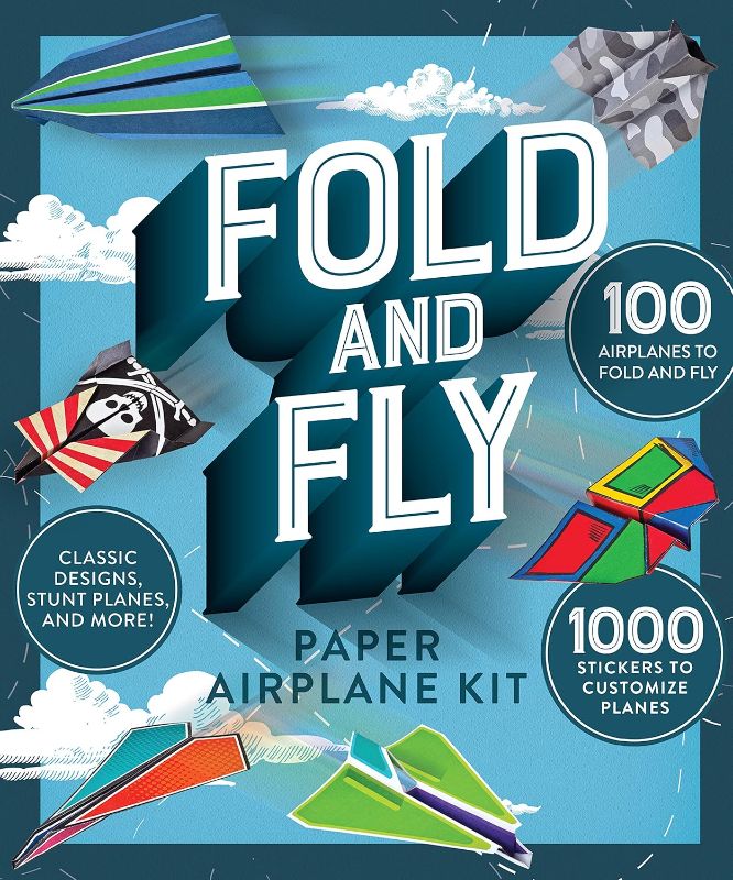 Photo 1 of Fold and Fly Paper Airplane Kit Hardcover – October 1, 2020
