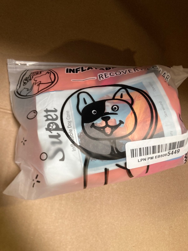 Photo 1 of Supet Inflatable Cone Collar Alternative for Dogs After Surgery - Neck Donut Recovery E-Collar for Neuter - Soft Cone for Small, Medium, Large Dogs