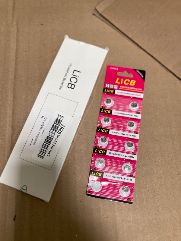 Photo 1 of LiCB 19 Count SR626SW 377 Watch Battery,Long-Lasting & Leak-Proof,High Capacity Silver Oxide 1.55V Button Cell Batteries for Watch