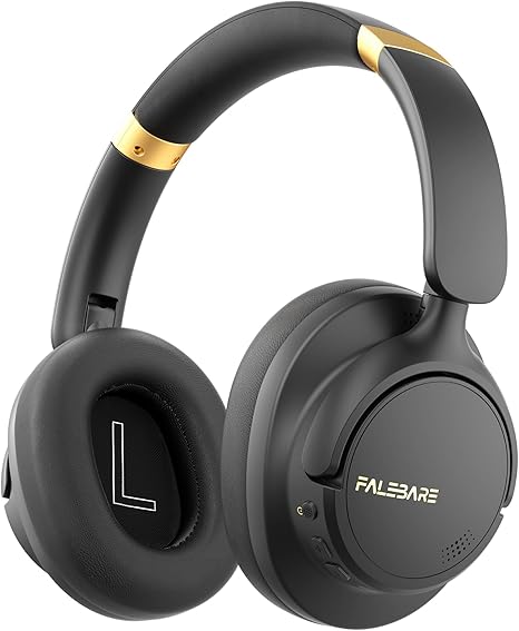 Photo 1 of Noise Cancelling Headphones, Bluetooth Headphone Over The Ear Headset Wireless Bluetooth with Mic, 80H Playtime, Deep Bass, Comfort Fit, Portable Lightweight Headphones for Travel, Home
