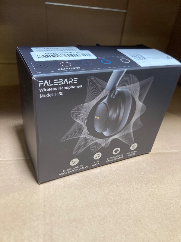 Photo 1 of Noise Cancelling Headphones, Bluetooth Headphone Over The Ear Headset Wireless Bluetooth with Mic, 80H Playtime, Deep Bass, Comfort Fit, Portable Lightweight Headphones for Travel, Home