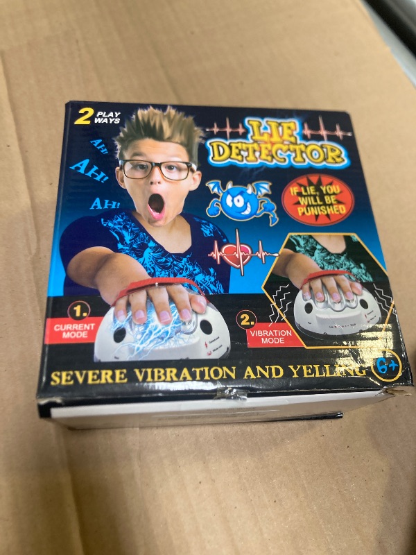 Photo 1 of OUKEYI Micro Electric Shock Lie Detector, Shocking Liar Party Game Interesting True or Dare Game Lie Detector Joke Toys Polygraph Entertainment Shock Game