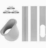 Photo 1 of Adjustable Portable Air Conditioner Window Vent Kit, Window Slide Kit Plate for Exhuast Hose of 5.9 in.