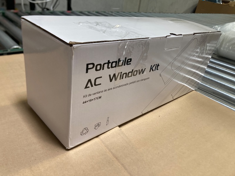 Photo 1 of Adjustable Portable Air Conditioner Window Vent Kit, Window Slide Kit Plate for Exhuast Hose of 5.9 in.