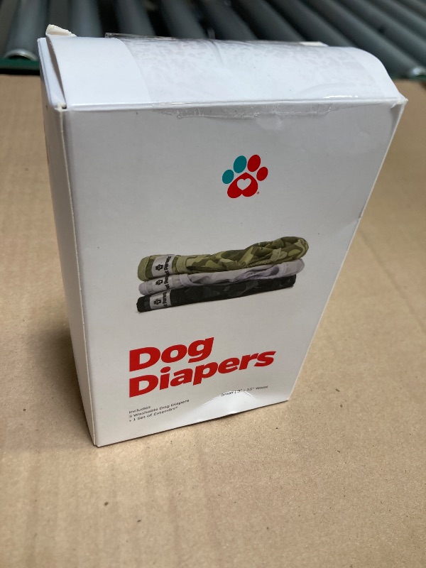 Photo 1 of Pet Parents® Washable Dog Diapers (3pack) + Extendrs® of Durable Doggie Diapers, Premium Dog Diapers Female & Male (Small, Camo)