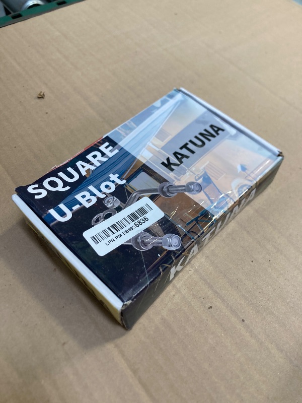 Photo 1 of KATUNA Stainless Steel Square U Bolt Kit for Boat Trailer Axle Leaf Springs, for 2x2 Axle - 4 3/4" Long,2 inch Wide Square U-Bolts with Nuts and Frame Plate for Trailer Automobiles Trailer.