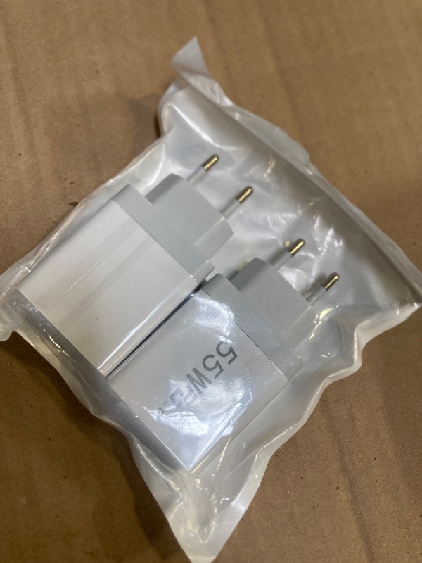 Photo 1 of European USB C Charger 2 Pack, 55W European Travel Plug Adapter 4-Port Fast Charger Type C Wall Charger USA to Europe Plug Adaptor for iPhone 16 15 14 13 12 11 Pro Max XS X 8, Galaxy, Android