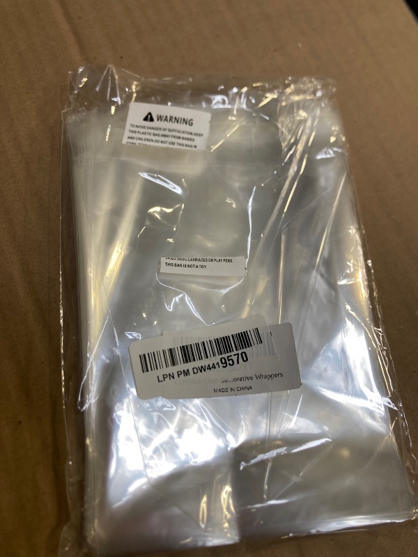 Photo 1 of  Cellophane Bags, Self Sealing Cookie Bag, Reusable Treat Bags, Clear Plastic Bag for Treats, Candy, Bakery Packaging, Party Favors, Jewelry, Coins, Products (5x7)