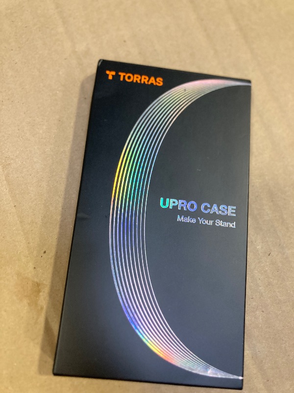 Photo 1 of TORRAS Magnetic Flush Stand for iPhone 15 Pro, Military Grade Drop Tested, Slim Light Frosted Case with MagSafe (6.1"), Black