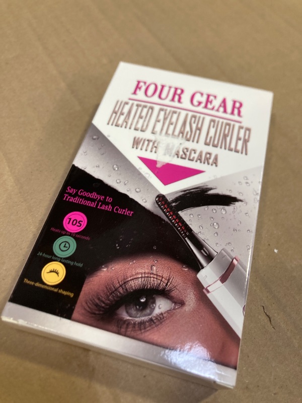 Photo 1 of Heated Eyelash Curlers - Fast Heat up Within 10s - 24 Hours Long Lasting - Rechargeable Electric Eyelash Curler with Type-C, with 4 Heating Modes Anti-Burn Mini Lash Curler with LED Display-White