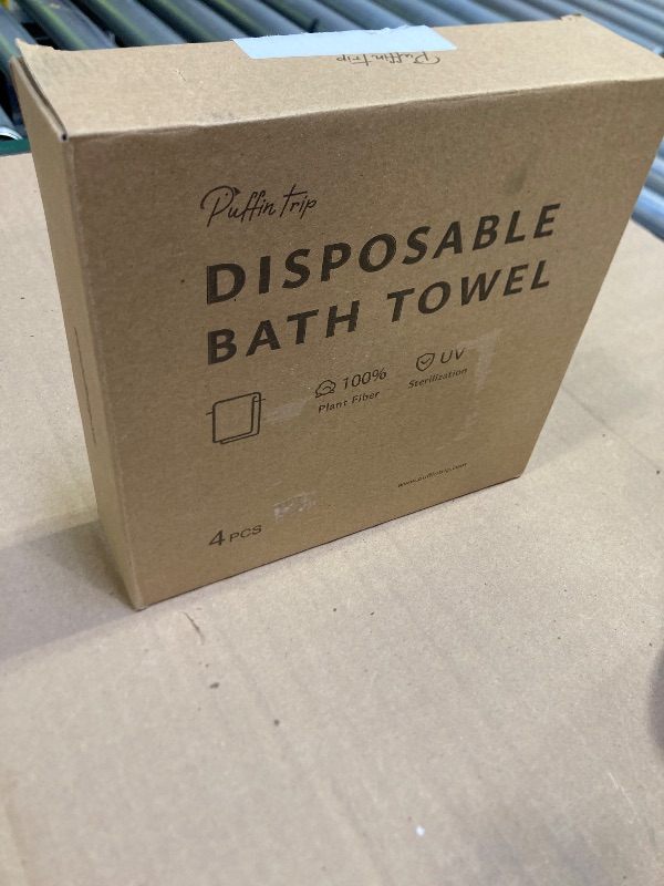 Photo 1 of 4 Pack Disposable Bath Towels Durable Large Portable Thicken Camping Towels for Travel Hotel Business Trip Swimming Pet Towels Sauna Spa Hot Spring Water Play 55''X27.5''