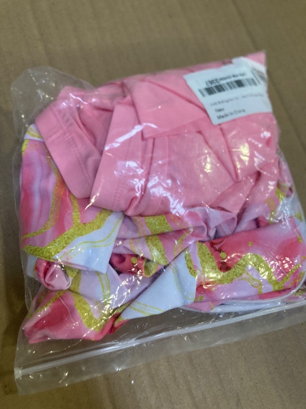 Photo 1 of Girls Size 9/10-- Bathing Suit Tie Dye Swimming Skirt with Cover-ups Shorts for Girl 10-12 Pink Two Pieces Half Zip High Waisted Sporty Surfing Pool Summer Swim Sets 9 10 Years Yellow