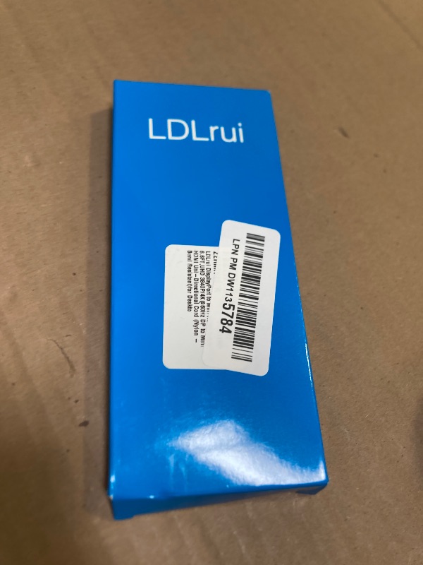 Photo 1 of LDLrui DisplayPort to Mini HDMI Cable 6.6FT,UHD 3840P/4K@60Hz DP to Mini HDMI Uni-Directional Cord (Nylon - Bend Resistant)for Desktop, Laptop, Portable Monitor,AMD, NVIDIA, ARZOPA, Projector,Mini PC