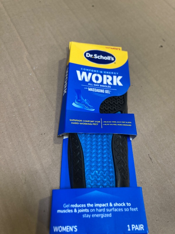 Photo 1 of Work All-Day Superior Comfort Insoles (with) Massaging Gel, Women, 1 Pair, Trim to Fit