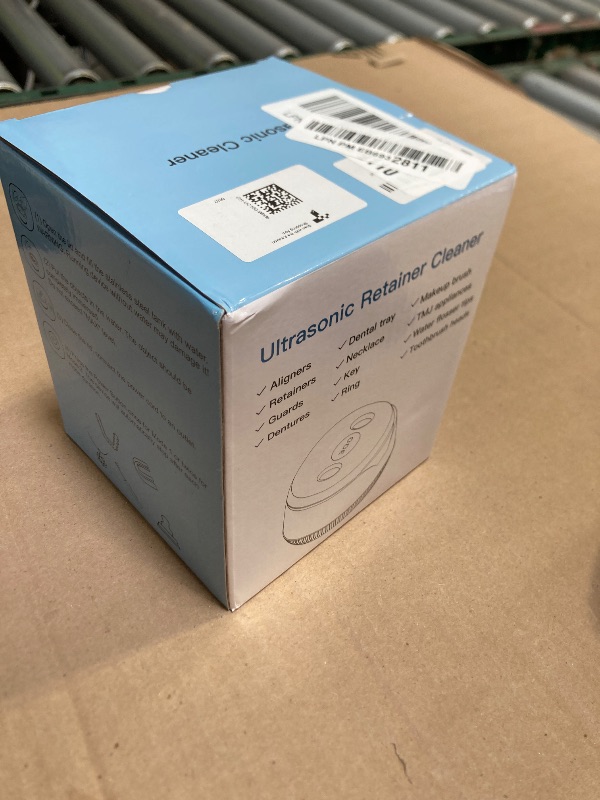 Photo 1 of Dental Ultrasonic Retainer Cleaner Machine - Dental Cleaning Pod for Denture, Mouth Guard, Aligner, Night Guard, Braces, Toothbrush Heads, Jewelry, 45kHz Retainer Cleaner with Digital Timer & 200ML