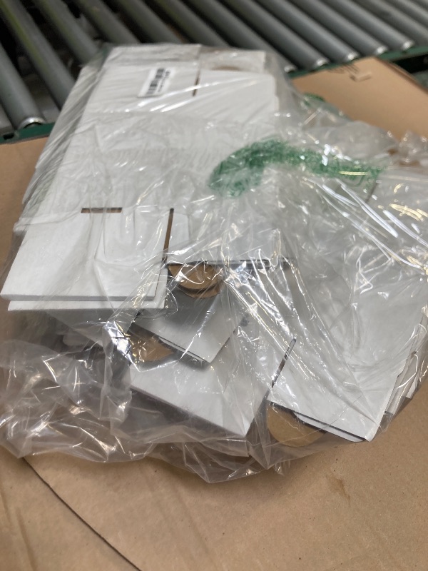 Photo 1 of HORLIMER 6x4x3 inches Shipping Boxes Set of 50, White Corrugated Cardboard Box Literature Mailer