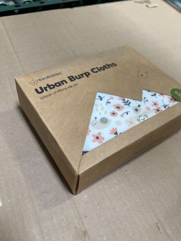 Photo 1 of Organic Burp Cloths Baby Boy & Girl - 5-Pack Super Absorbent Cotton Burping Cloths for Babies, Soft & Plush Newborn Spit Up Rags, Infant Towels for Milk Spit Up, Unisex, Large 21" x 10" (Sweet Charm)