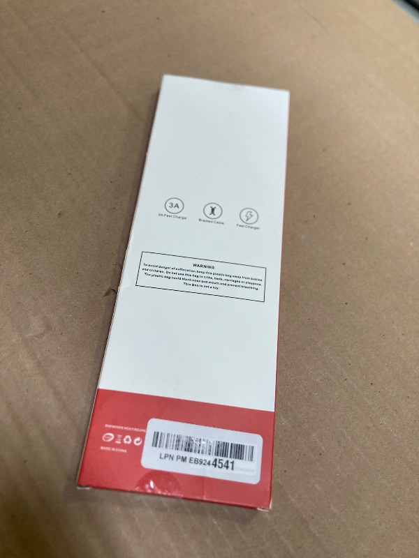 Photo 1 of HOINZN Sturdy USB C Cable[2-Pack,6FT], 3A Type C Fast Charging Cord Durable Braided Compatible with iPhone 15/16 serier, Samsung Galaxy Note 10/S10 LG V30 and More (USB 2.0,Red)