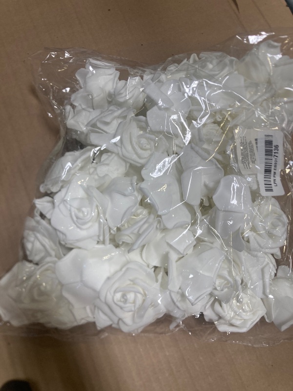 Photo 1 of Juvale 100 Pack White Artificial Flowers - 3 Inches, Fake Carnations for Wedding, Bridal Shower & Valentine's Day Decorations, Arts and Crafts - Wedding Decor Fake Flowers