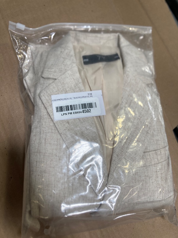 Photo 1 of Boys'  Size 7Y--Suits & Sport Coats for Summer Beach Wedding Size 7 Beige Linen Tuxedo Suit for Boys Ring Bearer Outfit