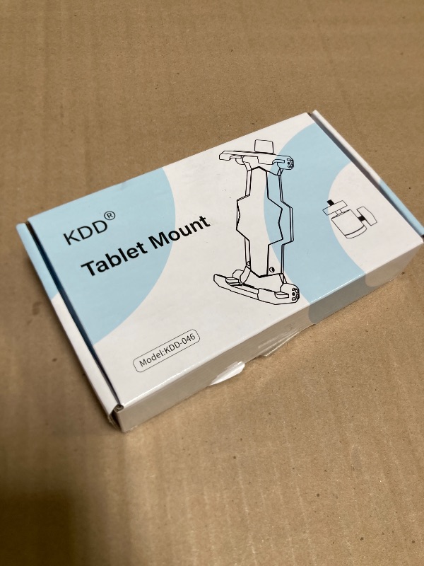 Photo 1 of KDD iPad and Phone Tripod Mount Adapter with Ball Head, iPad Holder for Tripod, 360 Rotatable Tablet Clamp Mount fits iPad Pro 12.9, Air Mini 3 4, Galaxy Tab, Surface Pro, Selfie Stick(5.3-10.6")