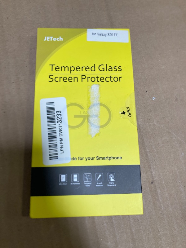 Photo 1 of JETech Screen Protector Compatible with Samsung Galaxy S20 FE 6.5-Inch, Tempered Glass Film, 3-Pack