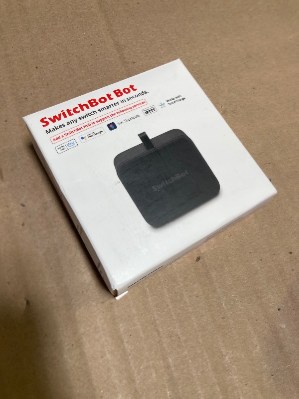 Photo 1 of SwitchBot Smart Switch Button Pusher - Bluetooth Fingerbot for Rocker Switch/One-Way Button, Automatic Light Switch, Timer and APP Control, Works with Alexa When Paired with SwitchBot Hub (Black)
