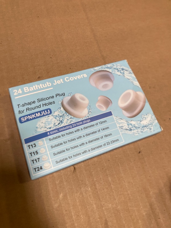 Photo 1 of 24 PCS Bathtub Jet Covers Silicone Hole Plug White Tube Plugs 4 Sizes Waterproof Bathtub Plug Fit for 12mm 14mm 16mm 22-23mm Bathtub Hole