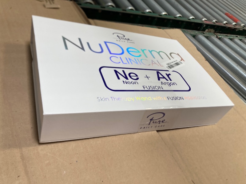 Photo 1 of NuDerma Clinical Skin Therapy Wand - Portable Skin Therapy Machine w 6 Fusion Neon + Argon Wands – Anti Aging - Clarifying - Skin Tightening & Radiance - Wrinkle Reducing
