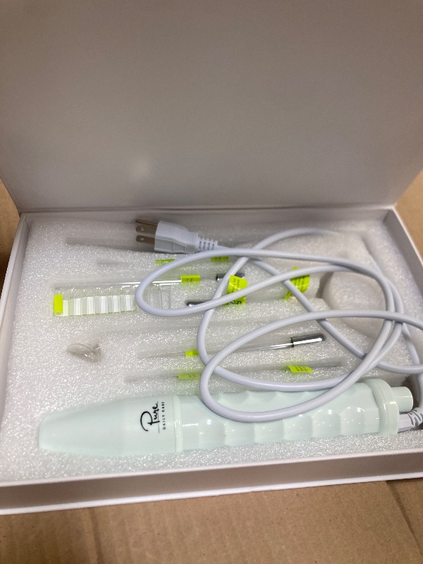 Photo 1 of NuDerma Clinical Skin Therapy Wand - Portable Skin Therapy Machine w 6 Fusion Neon + Argon Wands – Anti Aging - Clarifying - Skin Tightening & Radiance - Wrinkle Reducing