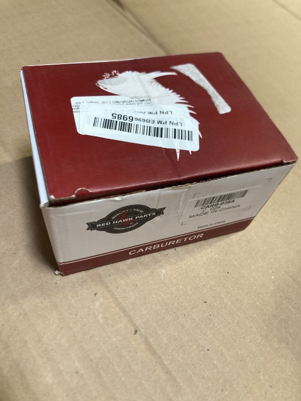 Photo 1 of Red Hawk CARB-011A Carburetor Compatible With/Replacement For E-Z-GO 295cc engine 1991 and newer 26645G03, 26645G04, 603901, 72840G01, 17553, 5565 2 7/8" Height, 4 3/8" Length, 4 5/8" Width