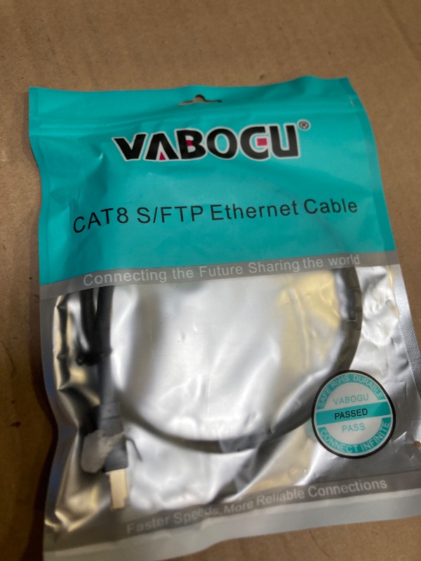 Photo 1 of Cat 8 Ethernet Cable, 1.5Ft 3Ft 6Ft 10Ft 15Ft 20Ft 30Ft 40Ft 50Ft 60Ft 100Ft Heavy Duty High Speed Internet Network Cable, Professional LAN Cable Shielded in Wall, Indoor&Outdoor