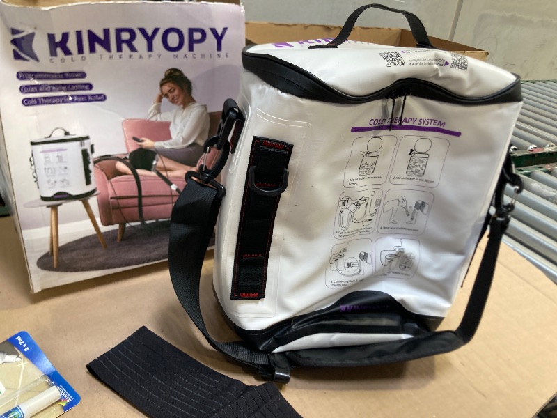 Photo 1 of Cold Therapy Machine with Programmable Timer, Portable Ice Machine for Knee After Surgery, Knee Replacement Recovery System, Cryotherapy Pain Relief w/Compression Pad for,Shoulder, Hip and Ankle