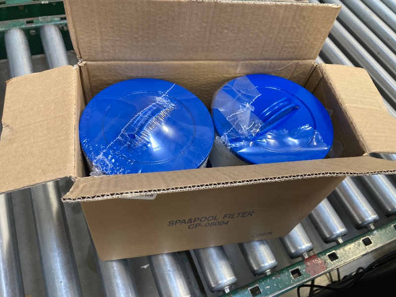 Photo 1 of Cryspool® 06004 Filter Compatible with Artesian Spas 06-0014-12, PMA-R1/x268546 with Closed Handle(Not be Removed), 6CH-352, FC-0318, PAS40-F2M, 06-0055-12, 35 Sq. Ft Spa Filter Cartridge, 2 Pack