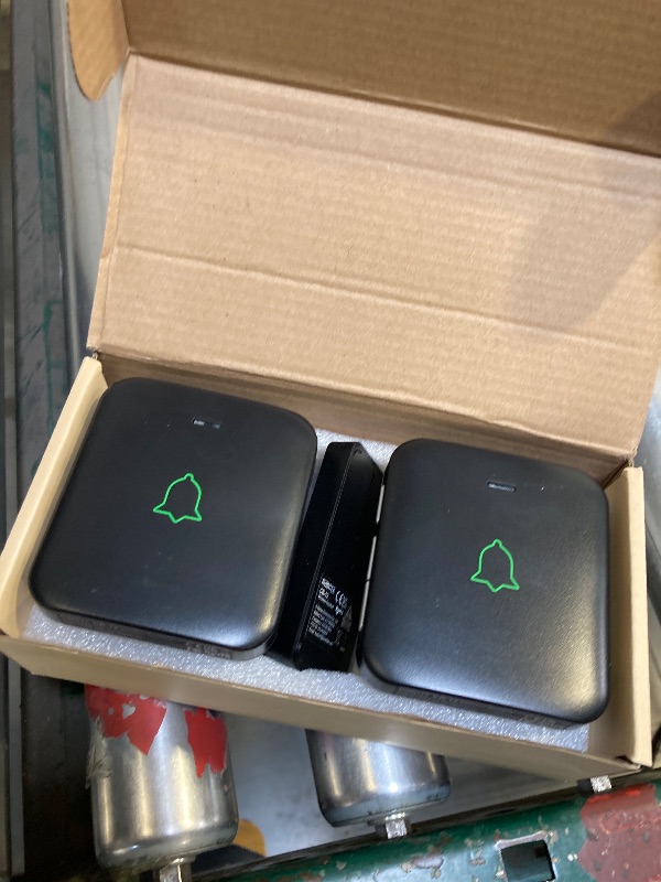Photo 1 of AVANTEK Wireless Door Bell, CB-12 Mini Waterproof Doorbell Chime Operating at 1000 Feet with 52 Melodies, 5 Volume Levels & LED Flash
