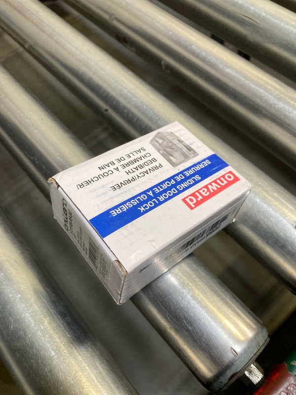 Photo 1 of Richelieu Hardware 1701FBPSBC Onward Rectangular Pocket Door Pull with Privacy Lock, 3-1/4 in (82 mm), Black