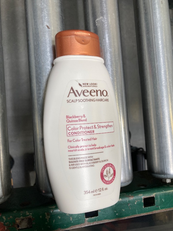 Photo 1 of Aveeno Color Protect & Strengthen+ Blackberry & Quinoa Conditioner (12 Fl Oz)