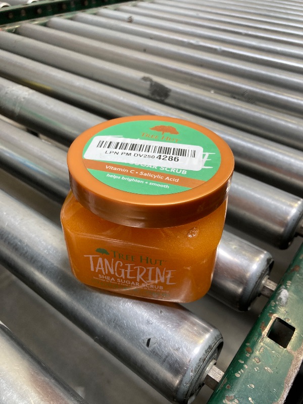 Photo 1 of Tree Hut Tangerine Shea Sugar Scrub | Exfoliating Body Scrub Removes Dead, Dry Skin for a Soft & Hydrated Feel | Nourishing Essential Body Care | 18 fl oz.