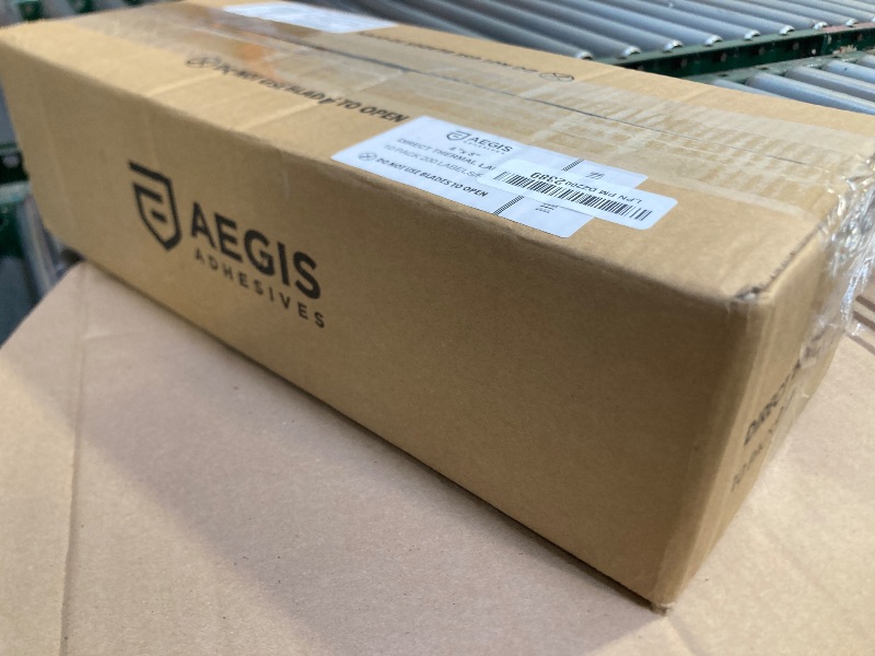 Photo 1 of Aegis Adhesives - 4" X 8" Direct Thermal Labels Compatible with Rollo, Zebra, and Other Desktop Label Printers (10 Rolls, 200/Roll)