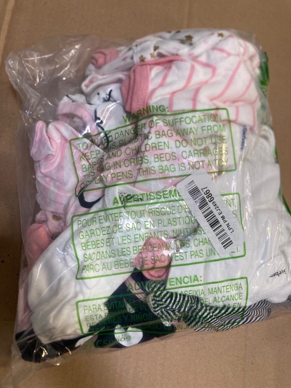 Photo 1 of 00M  Gerber Baby Girls 4 Pack Sleep 'N Play Footie Bunny Smiley Preemie