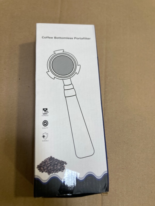 Photo 1 of 51 mm Bottomless Portafilter with Puck Screen, 3 Ears Espresso Portafilter Compatible with Delonghi Dedica EC680, EC685,SMEG & EUPA Coffee Machines,Stainless Steel Portafilter and Rosewood Handle