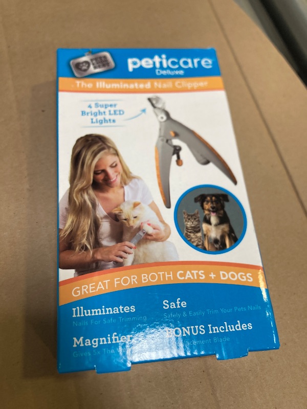 Photo 1 of Allstar Innovations PetiCare LED Light Pet Nail Clipper- Great for Trimming Cats & Dogs Nails & Claws, 5X Magnification That Doubles as a Nail Trapper, Quick-Clip, Steel Blades