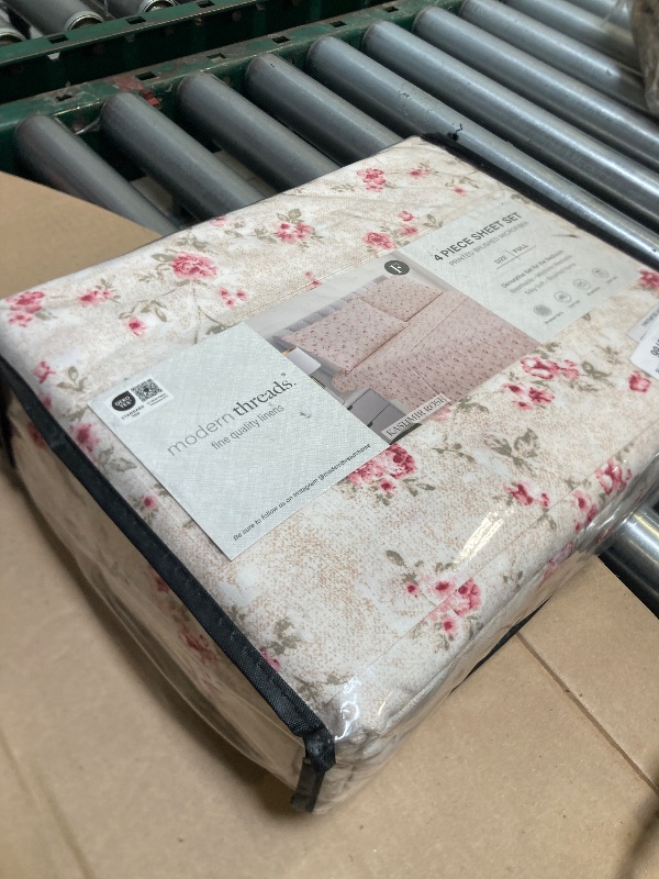 Photo 1 of Modern Threads Silky Soft Microfiber and Wrinkle Free Sheets - Luxurious Microfiber Bed Sheets Includes Flat Sheet, Fitted Sheet with Deep Pockets, & Pillowcases Kashmir Rose, Full