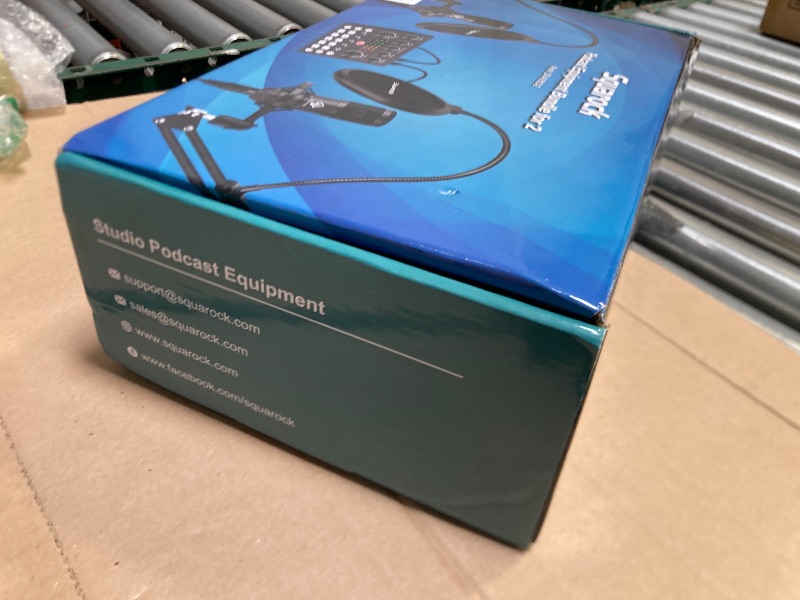 Photo 1 of Podcast Equipment Bundle for 2, Audio Interface with Podcast Condenser Microphone, Voice Changer, DJ Mixer for Streaming, Podcast Recording, Gaming, TikTok, PC, Smartphone