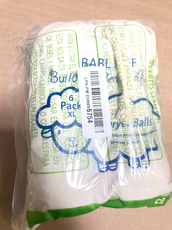 Photo 1 of BABL LIFE Wool Dryer Balls-Pack of 6,Premium Reusable New Zealand Natural Fabric Softener,Saves Drying Time, Handmade-Upgraded Version(Made of The Latest Shearing)-2.6 Inch