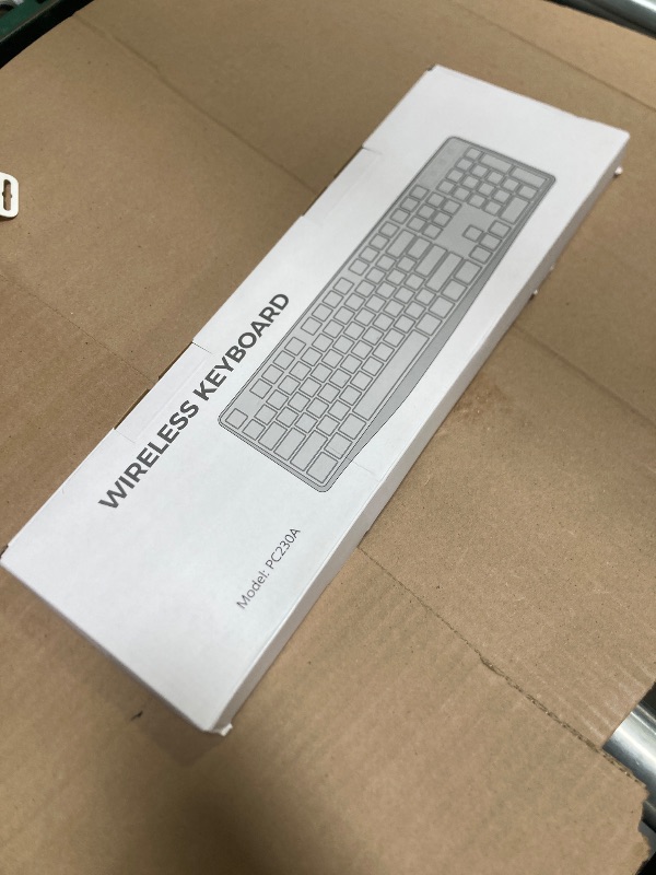 Photo 1 of Lovaky MK98 Wireless Keyboard, 2.4G Ergonomic, Computer Keyboard, Enlarged Indicator Light, Full Size PC Keyboard with Numeric Keypad for Laptop, Desktop, Surface, Chromebook, Notebook, Black